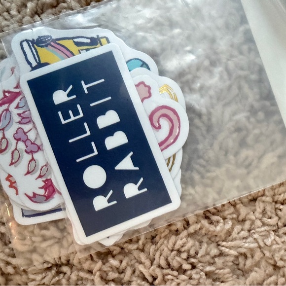 Roller Rabbit Blue and Multicolor Sticker Pack - Picture 5 of 8